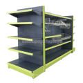 Merchandising Equipment 4-Way Freestand Metal Supermarket Or Grocery Store Gondola Display Unit